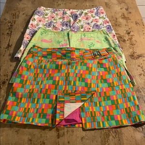 Three Golf Skirts for One Price Sizes 12 14 SKORTS
